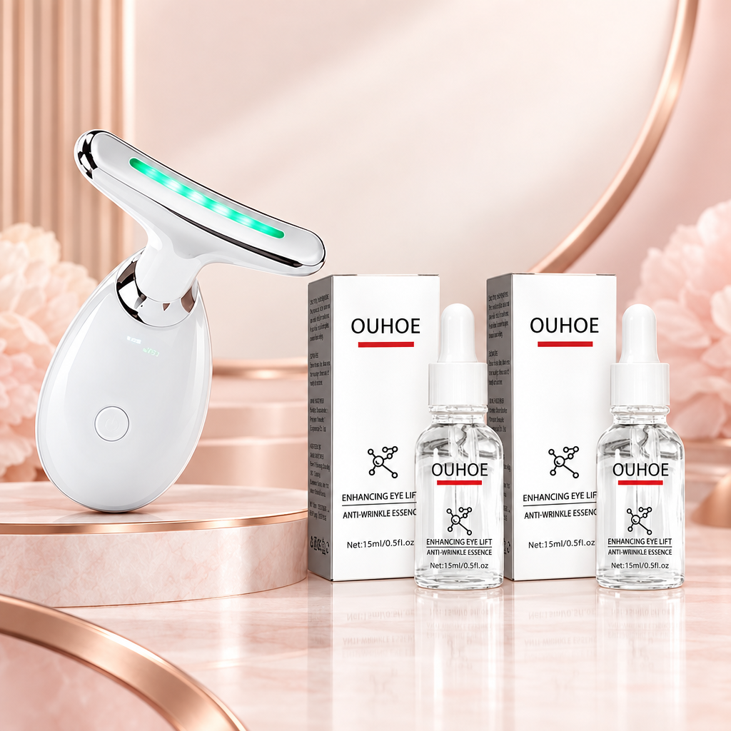 Pack Mirada joven con masajeador facial y dos sérums para ojeras