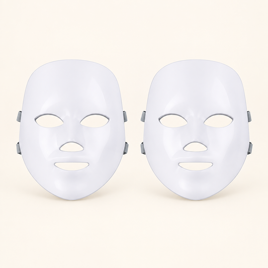 Propuesta de imagen para el pack de dos mascarillas LED inalámbricas