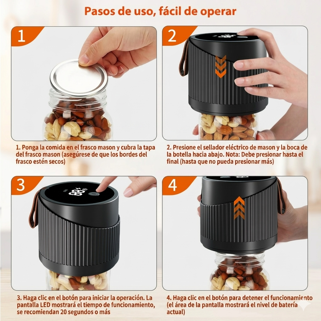 VacuPro™ conservación de alimentos y vino al vacío